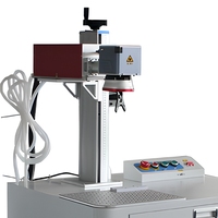 Station de marquage laser à fibre sur pied avec tête de balayage Galvo pour gravure sur métal et non-métal