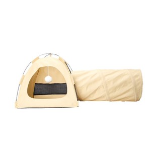 Nid de chat saisonnier <span class=keywords><strong>tente</strong></span> pour animaux de compagnie avec <span class=keywords><strong>tunnel</strong></span> de diamant universel fermé amovible lavable extérieur imperméable chenil pour chien en boîte - Product Image 4