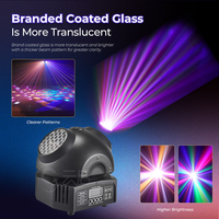YSH Dj Laser Light - Projecteur LED à Effet Caleidoscope et Tête Mobile pour Scène, Club et Bar