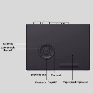 Lecteur de <span class=keywords><strong>Cassette</strong></span> <span class=keywords><strong>Avec</strong></span> Radio BT Rétro Nostalgique Auto-flip Hi-fi Lecteur de Bande Sans Fil Portable Extérieur <span class=keywords><strong>Avec</strong></span> Lecteur de Prise Casque - Product Image 5