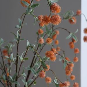 Conos peludos de rama larga Flores artificiales Sala de estar Mueble de TV Techo DE BODA Decoraciones de pie - Product Image 2