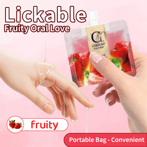 CokeLife ISO13485 15ml fruta de fresa Gel Oral aceite sexual Oral comestible Personal Lube Factory OEM/ODM soplado trabajo Glide sexo para niña - Product Image 5