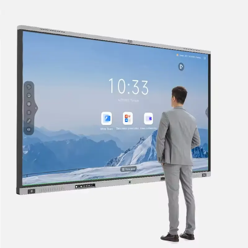 5K 8G Ram 256G Ssd Mini Ops Pc 75 "86" Inch Interactief Bord Alles In Één Touchscreen Computer Flatpanel Pc Voor Schoolbord