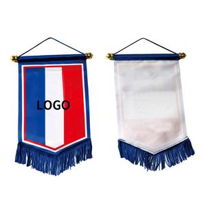 ธงแขวนสโมสรฟุตบอลแบบกำหนดเอง ผ้าซาตินเปล่า สำหรับแข่งขัน - Product Image 1