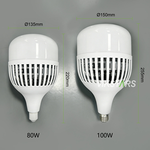 Venta caliente inversor Led bombilla T 50W 80W 60W 100W 150W <span class=keywords><strong>E27</strong></span> base bombilla led 5600lm 8000lm para fábrica de almacén - Product Image 2