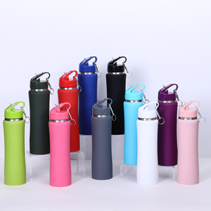 350/500/750ml Customized Color Eco-Friendly Stainless Steel Vacuum Insulated Gym Water Bottle for Business Gifts Cold & <b>Hot</b> Use - Product Image 2