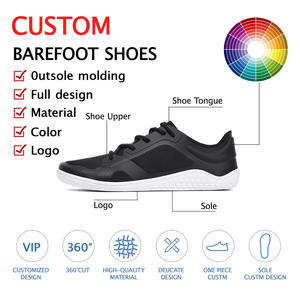 Zapatillas Minimalistas Ecológicas de Marca Propia, Flexibles, con Puntera Ancha, Parte Superior Tejida Transpirable, Estilo Slip-On, para Pies Descalzos - Product Image 6