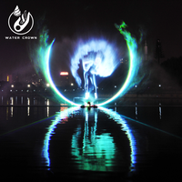 3D Outdoor Custom ized Water Movie Leinwand Projektor Brunnen Musical Dancing Water Show