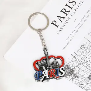 Porte-clés pendentif en alliage, Souvenirs du tourisme espagnol, artisanat en métal personnalisé, pièces