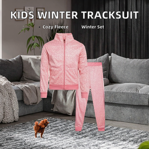 Hot Selling Fashionable New Design Winter Printed Hooded Solid 100% Cotton Kids <b>Tracksuit</b> Casual Wear Comfortable Breathable 2 - Product Image 2
