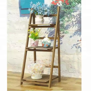 OT selling-Escalera <span class=keywords><strong>de</strong></span> flores <span class=keywords><strong>de</strong></span> <span class=keywords><strong>madera</strong></span>, escalera plegable <span class=keywords><strong>de</strong></span> tres capas - Product Image 4