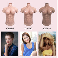 Formes de seins réalistes en Silicone, seins F Cup mise à niveau en Silicone sans huile/décoloration, plaque de poitrine pour fille, travesti