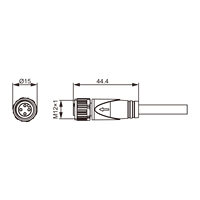 Kinco Marvtech — connecteur de câble électrique m12, capteur de moulage par code femelle, pour domotique d'usine, boîte de actionneur
