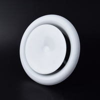 Prix usine Ventilation Air Grille Air Vent Plafond Diffuseur Rond Alimentation en Métal Air Valve Disque Valve pour Système CVC