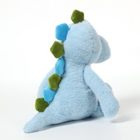 Peluche personnalisée Songshan OME avec logo par sublimation et transfert thermique, dinosaure bleu à ventre blanc, cadeau pour enfant