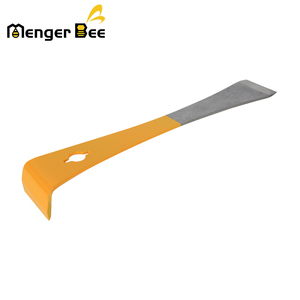 New <b>Cheap</b> Menger Bee HT-13 Stainless Steel Hook Painted Half Yellow Color Hive Tool Scraping Knife 1 Year Warranty <b>Frame</b> - Product Image 4