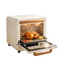 Horno de Vapor Digital Retro de 20L con Asa de Madera, Marca Newle, 230V ° Horno de encimera de alta temperatura C