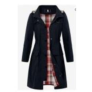 Chaqueta de lluvia impermeable ligera negra elegante para <span class=keywords><strong>mujer</strong></span>, gabardina con capucha de Diseño a rayas para escalar, portátil con viento - Product Image 1