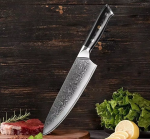 <span class=keywords><strong>Cuchillo</strong></span> <span class=keywords><strong>de</strong></span> <span class=keywords><strong>Chef</strong></span> <span class=keywords><strong>de</strong></span> Acero Inoxidable Damasco <span class=keywords><strong>de</strong></span> 67 Capas con Núcleo <span class=keywords><strong>de</strong></span> Acero VG10, Estilo Moderno Minimalista, Hoja <span class=keywords><strong>de</strong></span> 19.5 cm para Cortar Carne y Verduras - Product Image 2