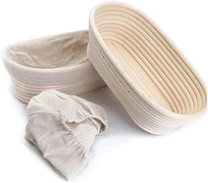 Vente directe usine – Kit panier de levage ovale en rotin indonésien écologique de 10 pouces, compatible lave-vaisselle et four - Product Image 4