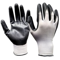 Guantes de Trabajo de Seguridad Recubiertos de Nitrilo Ligeros con Logotipo Personalizado, Resistentes al Desgaste, Flexibles y con Protección para las Manos