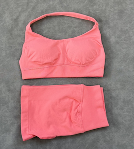 2 Pezzi <span class=keywords><strong>Reggiseno</strong></span> <span class=keywords><strong>Sportivo</strong></span> <span class=keywords><strong>da</strong></span> Yoga per <span class=keywords><strong>Donna</strong></span>, Senza Cuciture, con Spalline Incrociate, Sexy, con Schiena Aperta, Imbottito, Top <span class=keywords><strong>da</strong></span> Yoga a Supporto Medio, Crop Top <span class=keywords><strong>da</strong></span> Palestra - Product Image 5