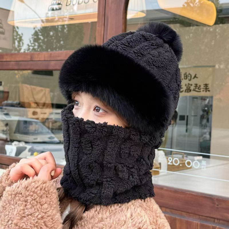 Écharpe tressée [Noir]