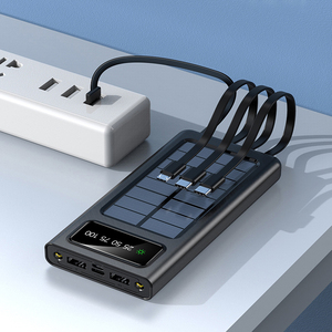 Vente chaude <span class=keywords><strong>banque</strong></span> d'énergie solaire 10000mAh Portable rapide sans fil filaire charge écologique haute capacité prêt pour le voyage - Product Image 3