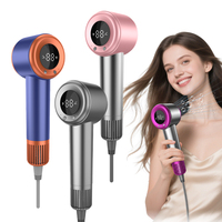 Sèche-cheveux intelligent de voyage Salon professionnel ionique Mini sèche-cheveux électrique portable Sèche-cheveux à haute vitesse à ions négatifs
