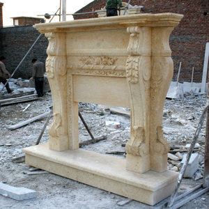 Tùy chỉnh đá trong nhà mantel trang trí nội thất bằng đá cẩm thạch lò sưởi Surround đá cẩm thạch tự nhiên lò sưởi với làm việc với giá thấp - Product Image 3