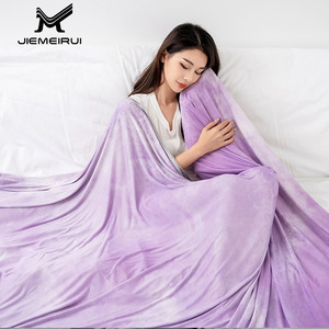 Manta refrescante Jielaimei 150x200-220 cm de color sólido, manta de nailon para aire acondicionado, para cubrir la cama o como protector de colchón. - Product Image 2