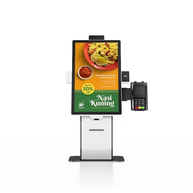 AIO Industrial Android Panel PC Kiosk Self-service Ordering System Wall Mounted Restaurant Payment Kiosk