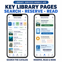 Layanan Perpustakaan yang Andal Pengembangan Aplikasi Perpustakaan untuk IOS Android Dengan Pencarian Katalog Pemesanan Buku Perpustakaan Digital