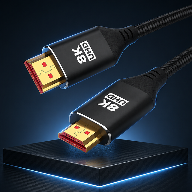 8K HDTV 2.1 Cable 48Gbps Ultra High Speed Gold Plated 8K60Hz 4K120Hz Video Cord for PS5 Xbox Smart TV Hub
