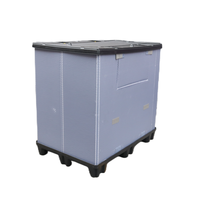 Boîte en polypropylène ondulé robuste QS pour la logistique, conteneur Gaylord réutilisable