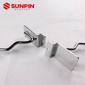 Đá Đen tường móc móc an ninh siêu thị rãnh gachos kim loại siêu thị slatwall hiển thị móc vải treo móc - Product Image 4