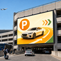 Écrans LED pour la publicité extérieure, signalisation numérique étanche, panneaux LED haute luminosité, installation fixe sur poteau ou mur