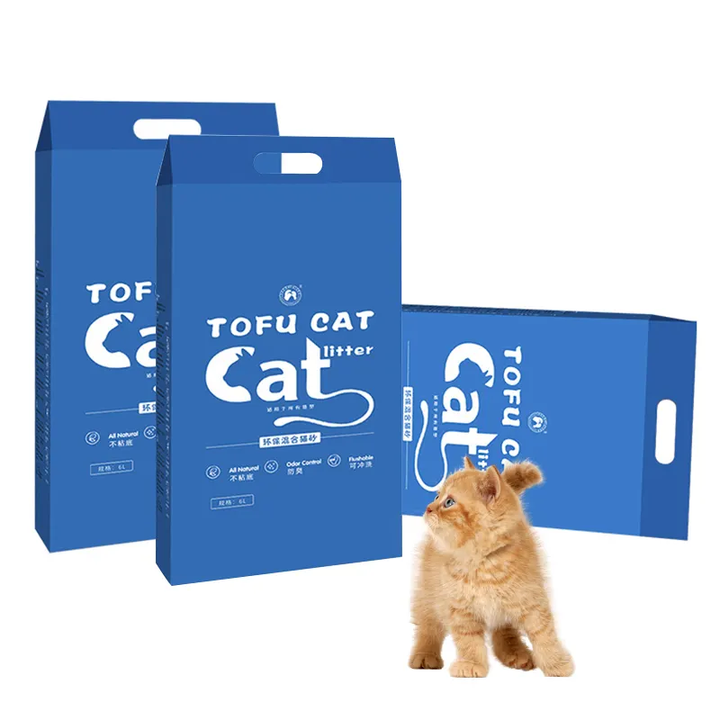 Cina Tofu lettiera per gatti fornitori all'ingrosso ODM OEM bassa polvere deodorante ad alta agglomerazione Bentonite lettiera per gatti alla rinfusa