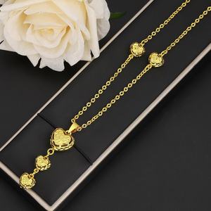 สร้อยคอแบบกำหนดเอง JXX สำหรับผู้หญิง สร้อยคอจี้รูปหัวใจชุบทอง ขายส่งจากโรงงาน - Product Image 4