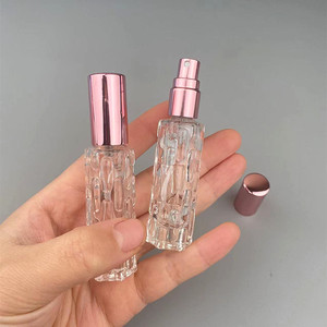 Glass Roll-On <b>Perfume</b> Bottle 10Ml Travel Size Empty Sample Dispenser Rose Gold Cap Gift Packaging - Product Image 2