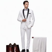 Ensemble de costume 3 pièces pour homme, style décontracté chic, avec veste à revers châle, pantalon et gilet, idéal pour mariages et événements formels
