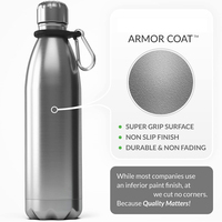 Botella de Agua de Acero Inoxidable de 17 oz con Aislamiento al Vacío de Doble Pared, a Prueba de Fugas, Termo para Viajes, Deportes, Cantimplora, Termo para Café