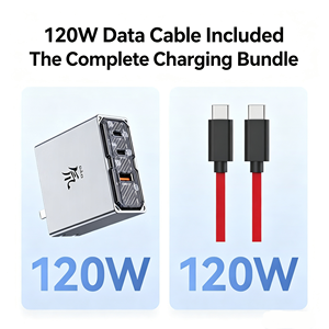 Chargeur GaN Nubia RedMagic Daofeng 120W, bloc de charge rapide 3 ports 100W PPS PD 45W, compatible avec 11Pro+, 10SPro+, Gaming Tab - Product Image 1