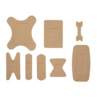 Pansement en PE 50 pièces/75 pièces/100 pièces Assortiment de pansements médicaux en plastique transparent/haute élasticité/blanc coton/tissu
