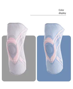 Toptan tasarım açık silikon bahar nefes diz pedleri dağcılık koşu bisiklet örme dizlik