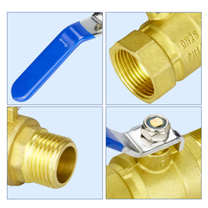 TMOK批发黄铜球阀长杆手柄11/2英寸DN40公/母螺纹手动来样定做管道 - Product Image 3
