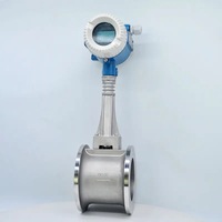 LUGB meteran aliran uap Gas udara DN25 ~ DN250 meteran aliran Vortex 4-20mA HART RS485 Modbus