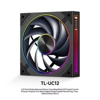 Thermalright TL-UC12 120mm ARGB PWM PC Ventilateur avec écran numérique RPM Lame LCP pour le refroidissement du boîtier PC jeu