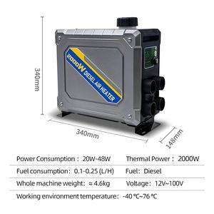 מיני 2kw מחוץ לרשת חימום סוללה מופעל בקתת 24v בקתת אוויר כל אחד דלק דיזל 12v משאית דיזל 12v משאית דיזל - Product Image 2