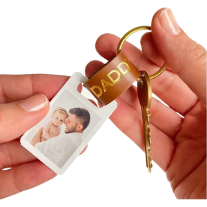<span class=keywords><strong>Porte</strong></span>-clés Photo en <span class=keywords><strong>cuir</strong></span> Pu à Sublimation vierge, idée de cadeau d'anniversaire, de noël, de fête des pères, - Product Image 1